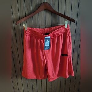 NWT Hurley Exist Bootcamp Block Logo Mesh Short Anaheim Red  Medium